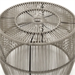 Afuera Living Wicker / Rattan Round Outdoor Coffee Table in Gray