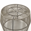 Afuera Living Wicker / Rattan Round Outdoor Coffee Table in Gray
