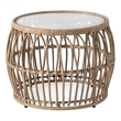 Afuera Living Wicker / Rattan Round Outdoor Coffee Table in Natural