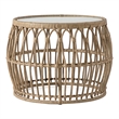 Afuera Living Wicker / Rattan Round Outdoor Coffee Table in Natural