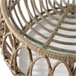Afuera Living Wicker / Rattan Round Outdoor Coffee Table in Natural