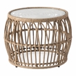 Afuera Living Wicker / Rattan Round Outdoor Coffee Table in Natural