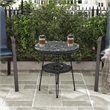 Afuera Living Wicker / Rattan Round Outdoor Coffee Table in Black