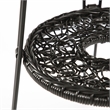 Afuera Living Wicker / Rattan Round Outdoor Coffee Table in Black