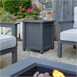 Afuera Living Modern Metal/Plastic Propane Tank Cover in Gray