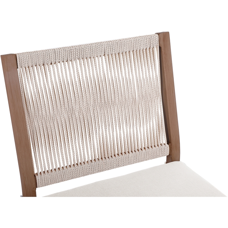 Afuera Living Cream Outdoor Patio Dining Side Chair (Set of 2)