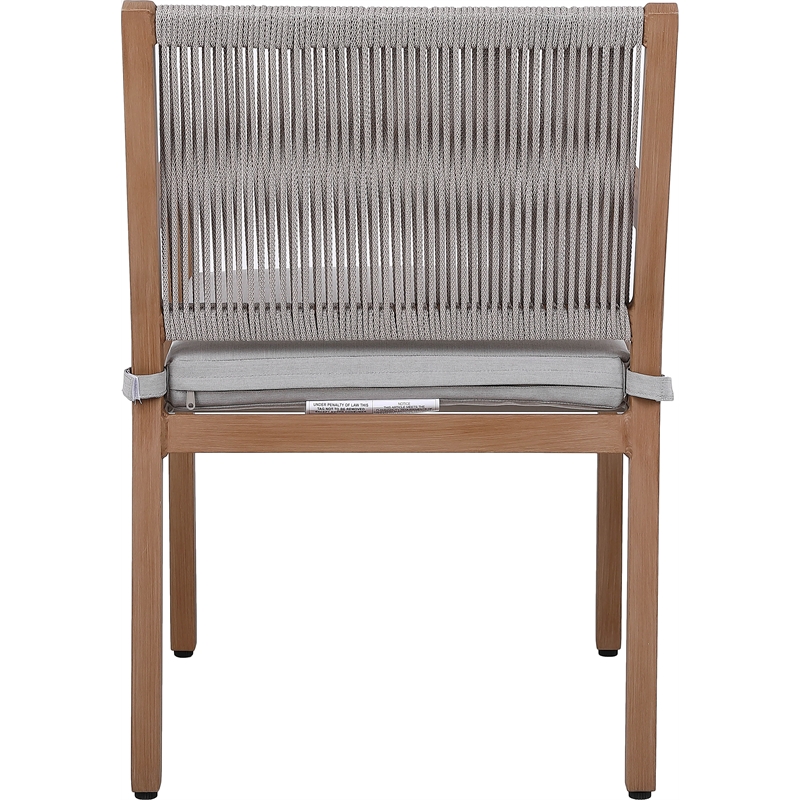 Afuera Living Grey Outdoor Patio Dining Arm Chair (Set of 2)