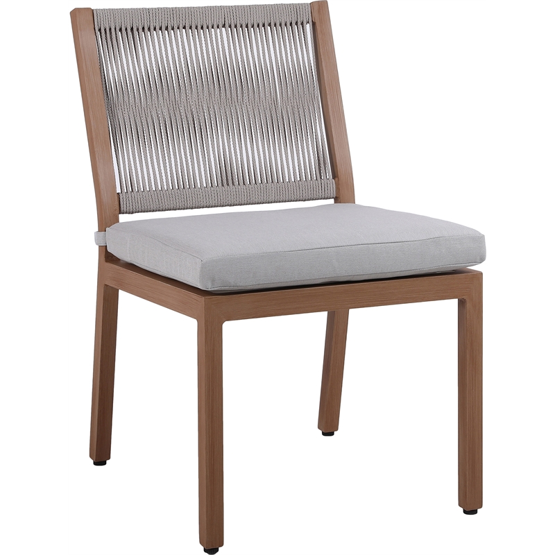 Afuera Living Grey Outdoor Patio Dining Side Chair (Set of 2)