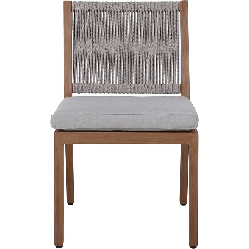 Afuera Living Grey Outdoor Patio Dining Side Chair (Set of 2)