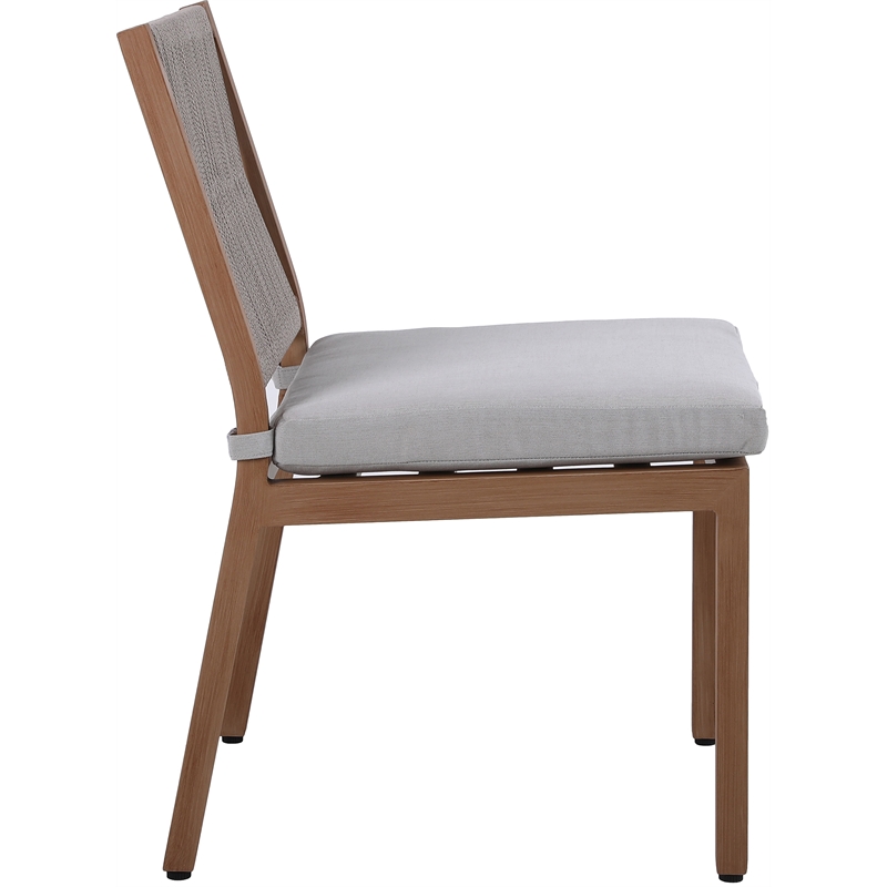 Afuera Living Grey Outdoor Patio Dining Side Chair (Set of 2)