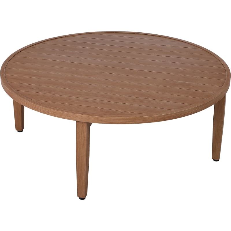 Afuera Living Contemporary Natural Outdoor Patio Coffee Table