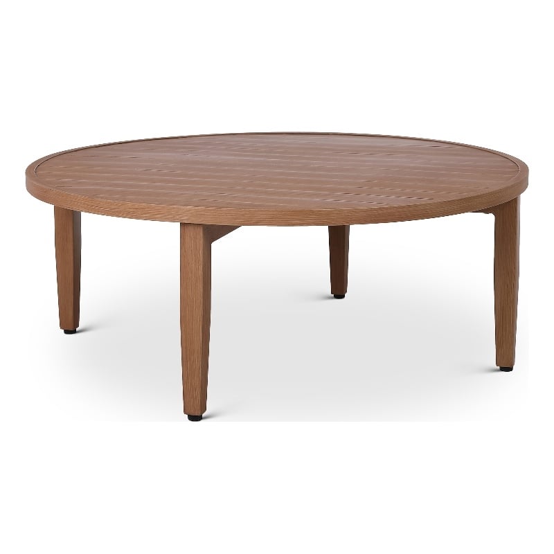 Afuera Living Contemporary Natural Outdoor Patio Coffee Table