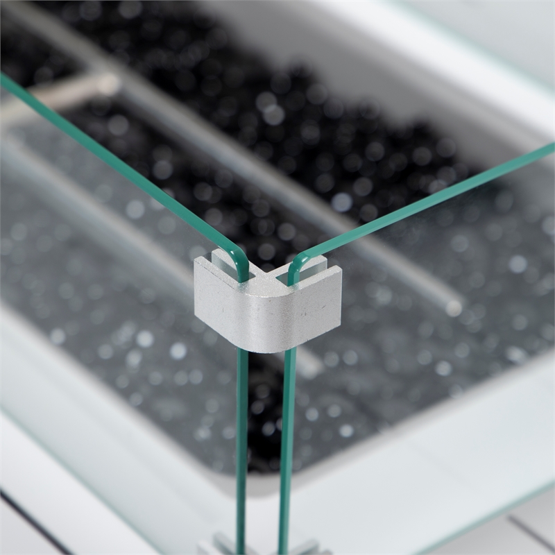 Afuera Living Patio Aluminum Propane Fire Pit Table in White