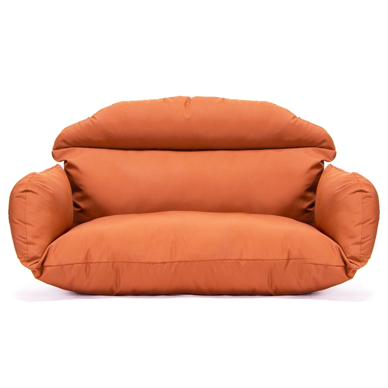 Afuera Living 2 person Double Egg Swing Chair Cushion in Orange