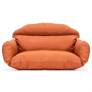 Afuera Living 2 person Double Egg Swing Chair Cushion in Orange