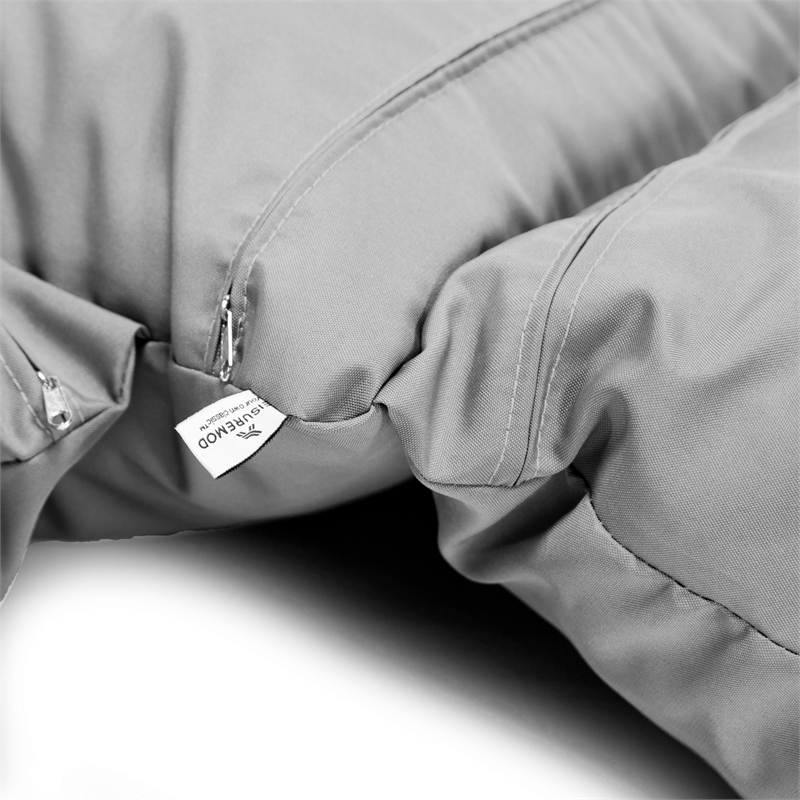 Afuera Living 2 person Double Egg Swing Chair Cushion in Light Gray