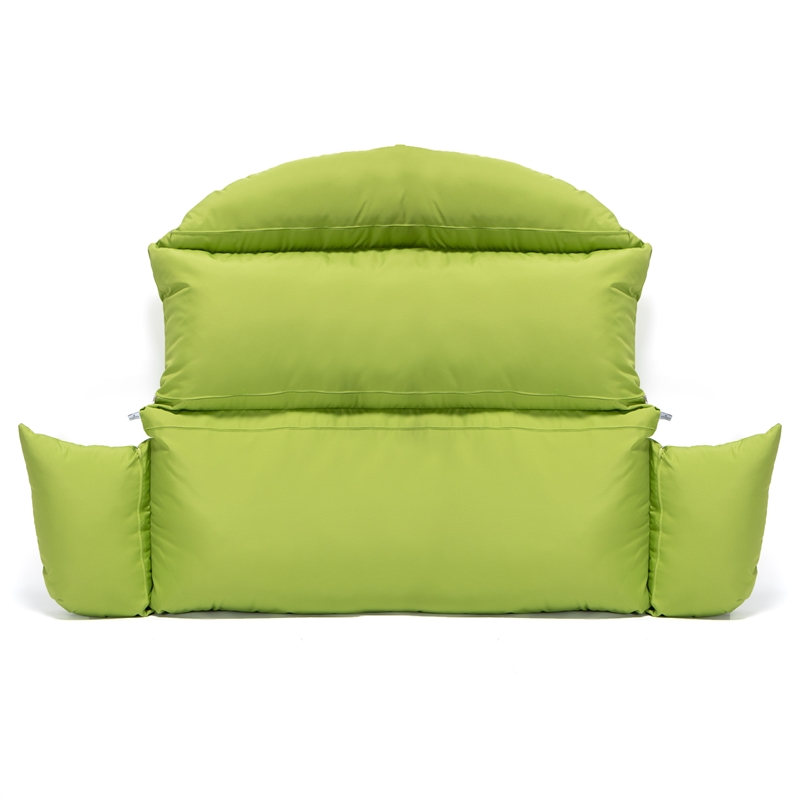 Afuera Living 2 person Double Egg Swing Chair Cushion in Light Green