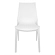 Afuera Living Lightweight Outdoor Stackable Dining Chair Set Of 4 In White
