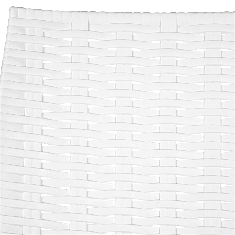 Afuera Living Lightweight Outdoor Stackable Dining Chair Set Of 4 In White