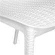 Afuera Living Lightweight Outdoor Stackable Dining Chair Set Of 4 In White