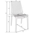 Afuera Living Lightweight Outdoor Stackable Dining Chair Set Of 4 In White