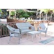 Afuera Living Contemporary Resin Wicker & Aluminum Patio Chair in Gray