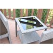 Afuera Living Contemporary 3 Piece Wicker Bistro Set in Brown
