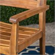 Afuera Living Modern Outdoor 5 Piece Acacia Wood Bar Set in Teak