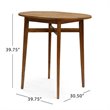 Afuera Living Modern Outdoor 5 Piece Acacia Wood Bar Set in Teak