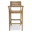 Afuera Living Modern Outdoor 5 Piece Acacia Wood Bar Set in Teak