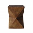 Afuera Living Modern Light Weight Concrete Outdoor Accent Table in Natural