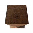 Afuera Living Modern Light Weight Concrete Outdoor Accent Table in Natural