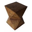 Afuera Living Modern Light Weight Concrete Outdoor Accent Table in Natural