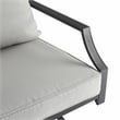 Afuera Living 7-Piece Metal Outdoor Swivel Dining Set in Gray/Black
