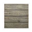 Afuera Living Modern Wood Outdoor Patio Side Table in Light Gray