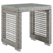 Afuera Living 3-Piece Outdoor Synthetic PE Wicker Rattan Set in Gray / White