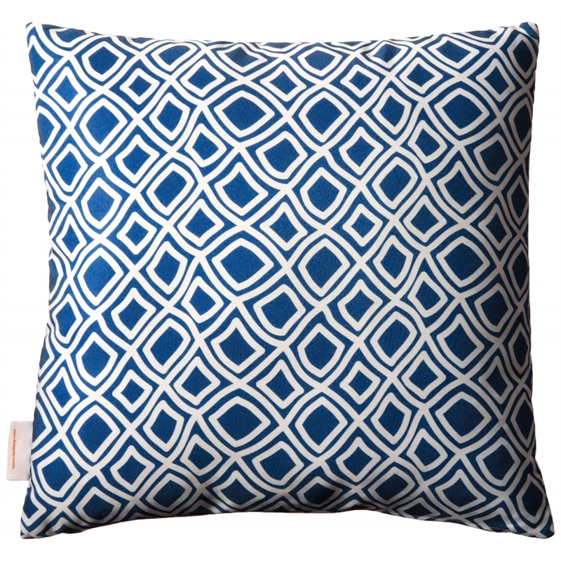 Afuera Living 2-Piece Polyester Fabric Outdoor Patio Pillow Set in Balance Blue