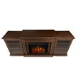 Afuera Living Frederick Entertainment Electric Fireplace in Chestnut Oak
