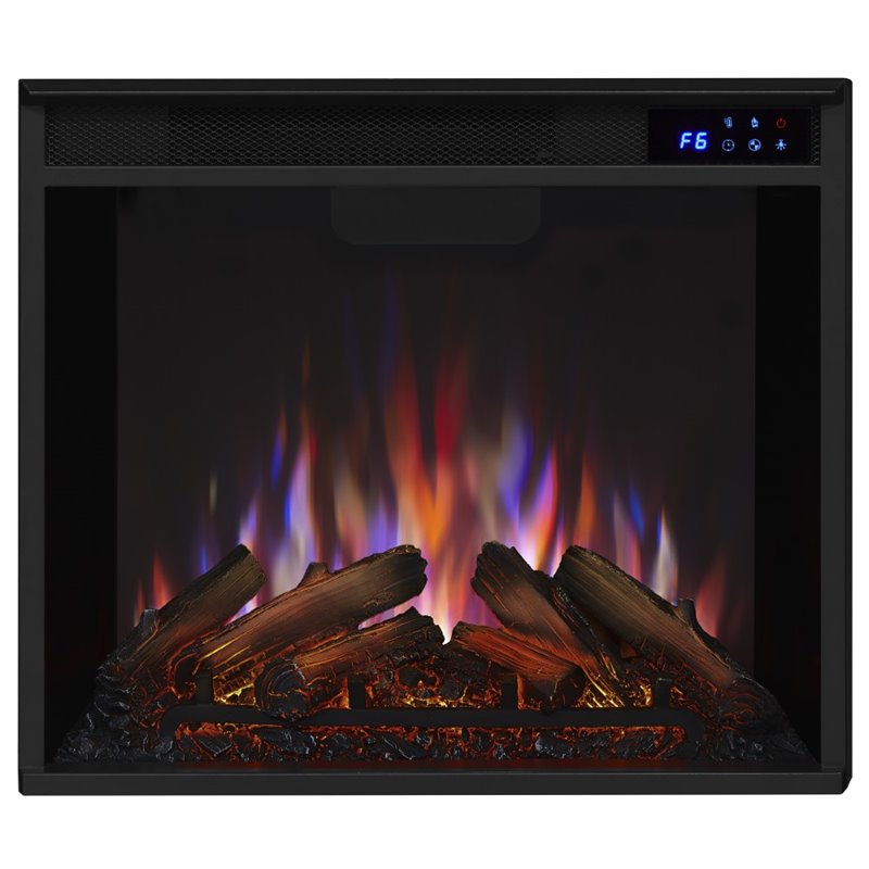 Afuera Living Frederick Entertainment Electric Fireplace in Chestnut Oak