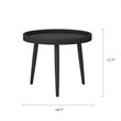 Afuera Living Contemporary Polypropylene and Steel Chat Set in Black
