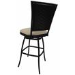 Afuera Living Outdoor Patio Extra Tall Swivel Armless Bar Stool in Tan