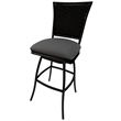 Afuera Living Outdoor Patio Extra Tall Swivel Armless Bar Stool in Gray