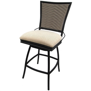 Afuera Living Outdoor Patio Extra Tall Spectator Swivel Bar Stool 35&quot - Erin