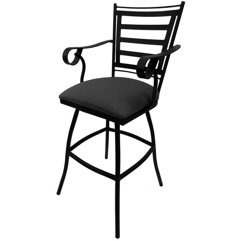 Afuera Living Outdoor Patio Extra Tall Spectator Swivel Bar Stool 35