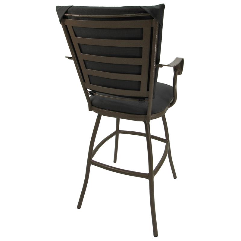Afuera Living Outdoor Patio Extra Tall Spectator Swivel Bar Stool 35
