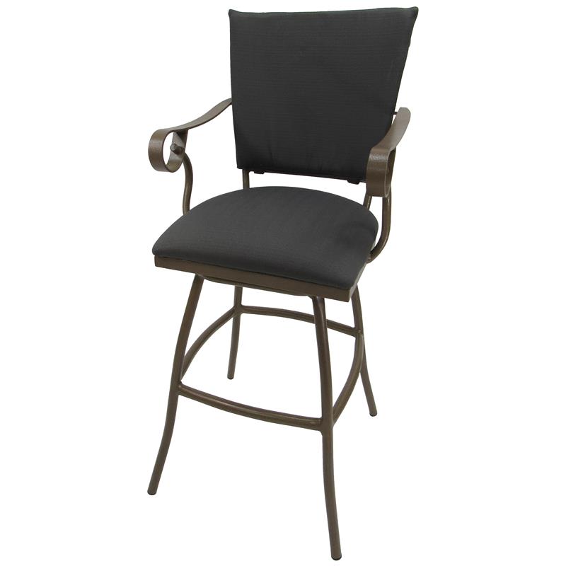 Afuera Living Outdoor Patio Extra Tall Spectator Swivel Bar Stool 35