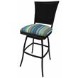 Afuera Living Outdoor Patio Extra Tall Swivel Armless Bar Stool in Multi-Color