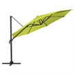 Afuera Living Lime Green Fabric 11.5ft Deluxe Aluminum Offset Patio Umbrella