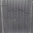 Afuera Living 3 Piece Square Patio Dining Set in Black and Gray