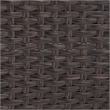 Afuera Living Modern Wicker Patio Storage Side Table in Brown